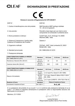 BRANDFESTE MDF-MELAMIN DIREKT BESCHICHTETE PLATTE