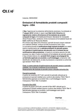 Declaration CARB-TSCA