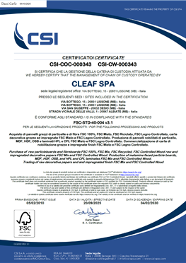 CERTIFICATE FSC