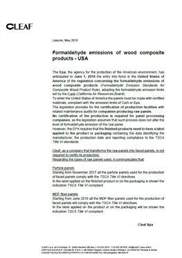Declaration CARB-TSCA